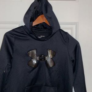 Under Armour glitter logo black hoodie